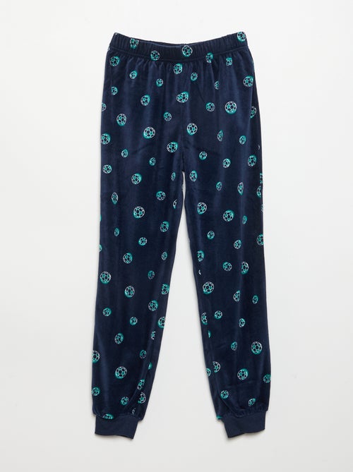 2-delige fleecepyjama - sweatshirt en broek - Kiabi