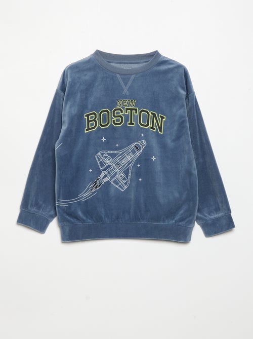 2-delige fleecepyjama - sweatshirt en broek - Kiabi
