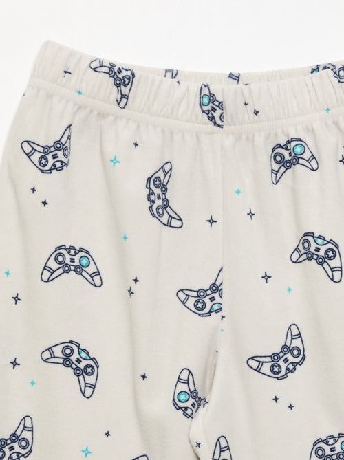 2-delige fleecepyjama - sweatshirt en broek - Kiabi