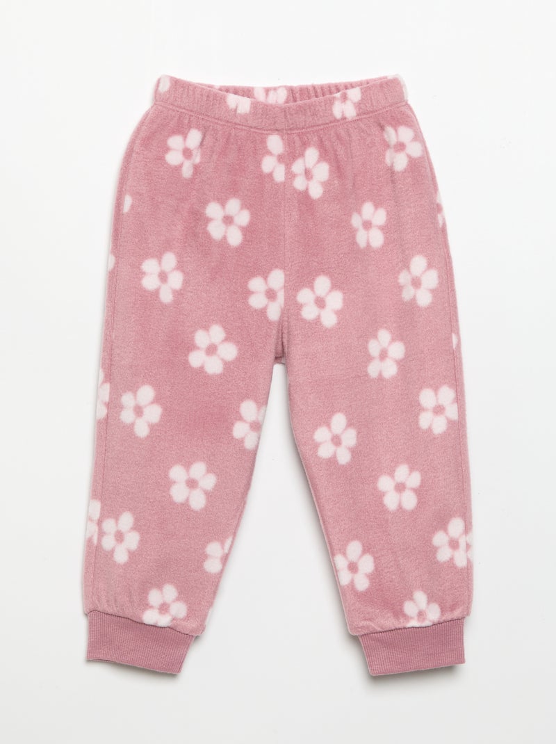 2-delige fleecepyjama Rose - Kiabi