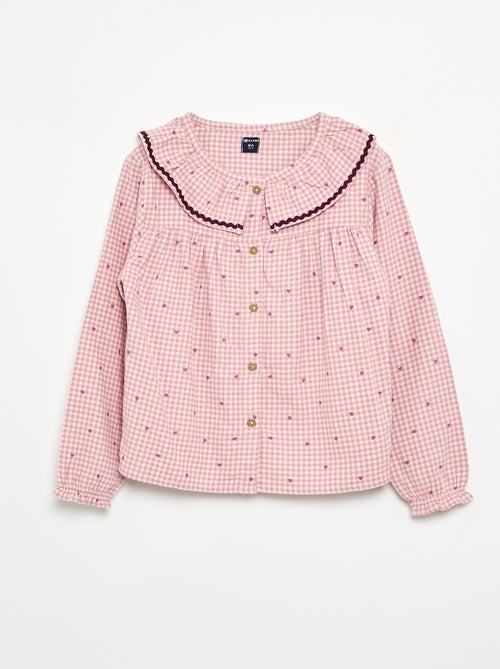 2-delige geruite pyjamaset - Kiabi