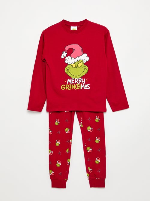 2-delige 'Grinch' kerstpyjamaset met T-shirt en broek - Kiabi