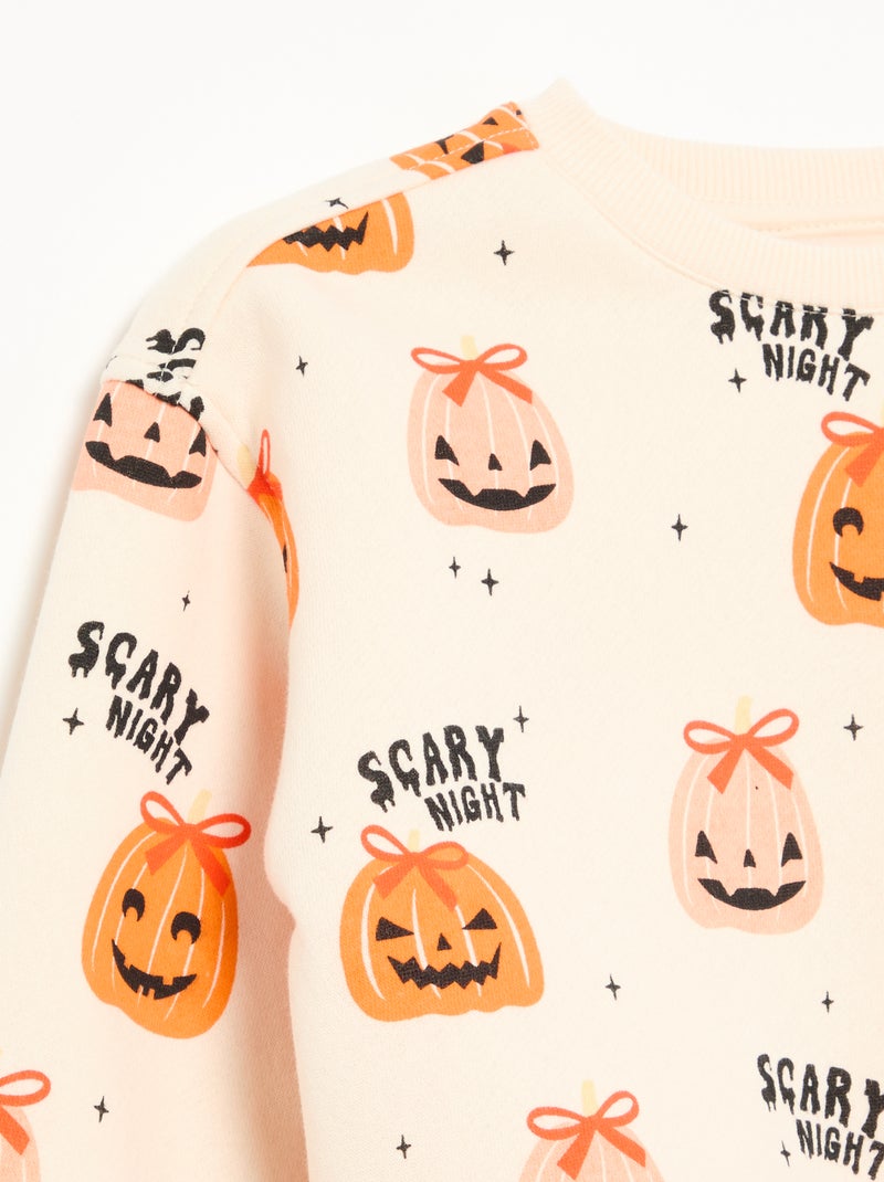 2-delige 'Halloween'-set - Sweater + legging Beige - Kiabi
