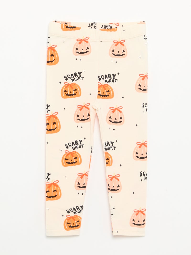 2-delige 'Halloween'-set - Sweater + legging Beige - Kiabi