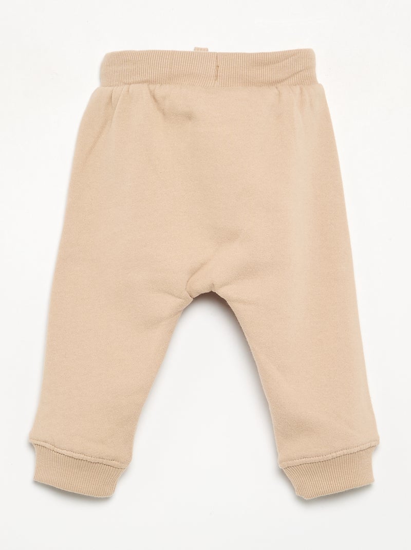 2-delige joggingset - Sweater + broek Biege - Kiabi