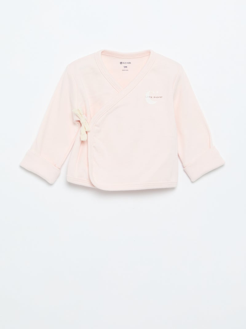 2-delige katoenen pyjamaset Rose - Kiabi