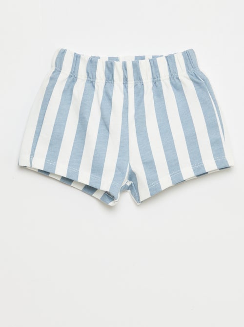 2-delige katoenen set: T-shirt + short - Kiabi