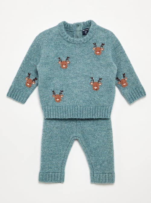 2-delige kerstset met trui + legging - Kiabi