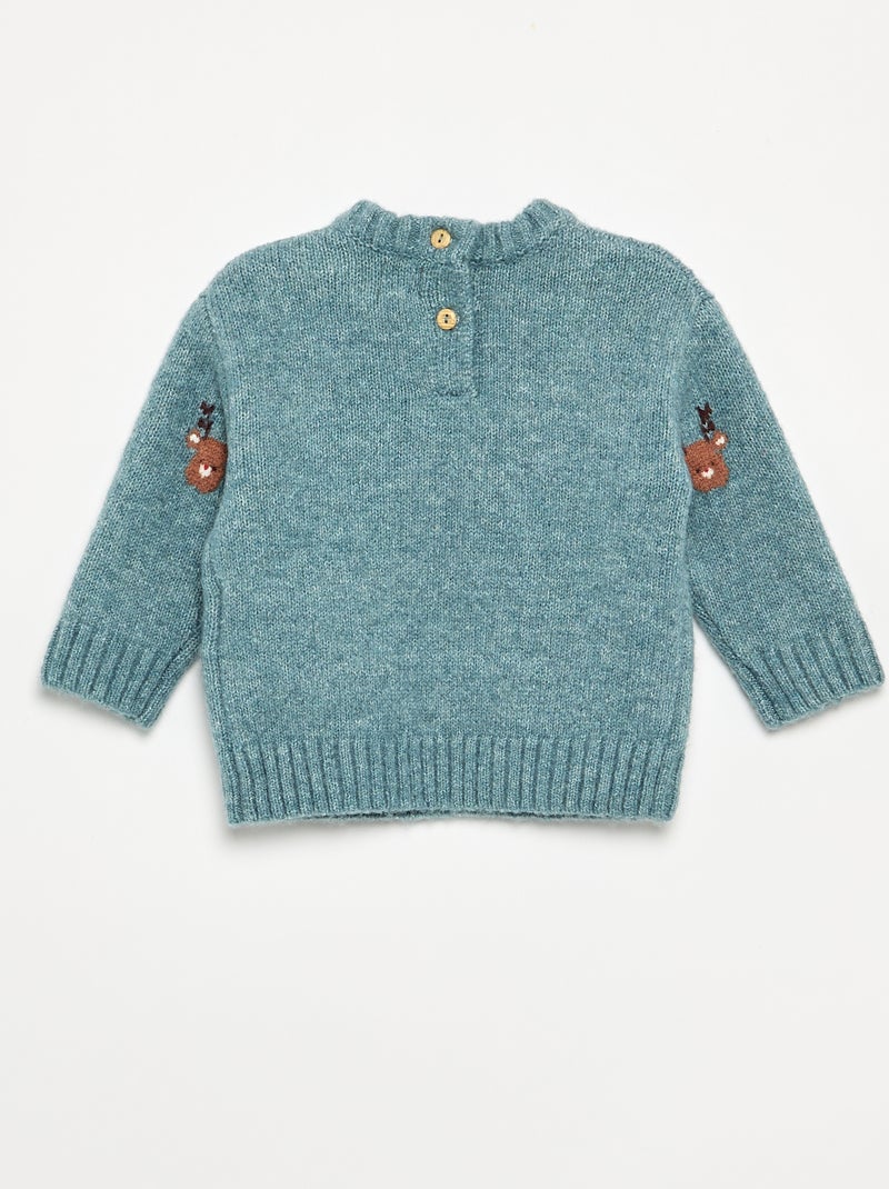2-delige kerstset met trui + legging Blauw - Kiabi