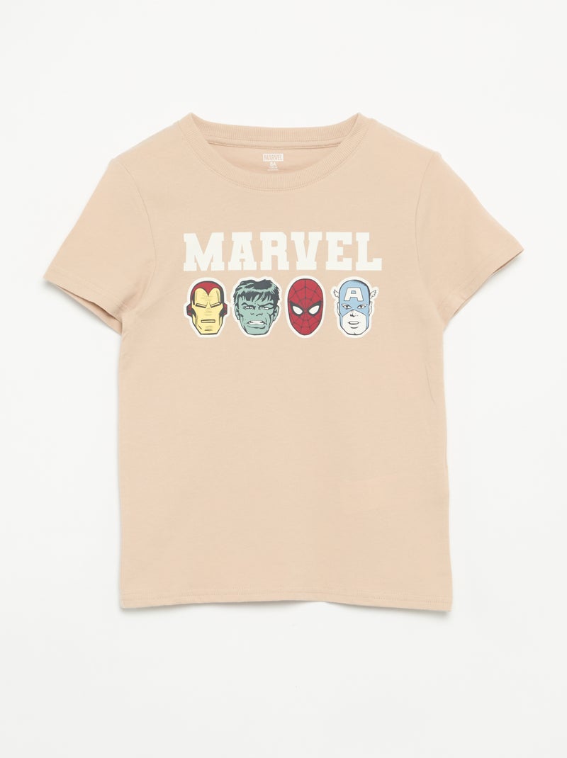 2-delige korte pyjama 'Marvel' Biege - Kiabi