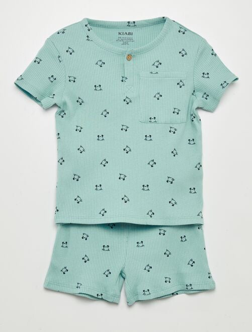 2-delige korte pyjama met print - Kiabi