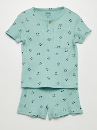 2-delige korte pyjama met print