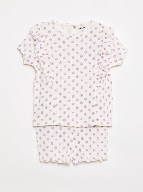 2-delige korte pyjama - Kiabi