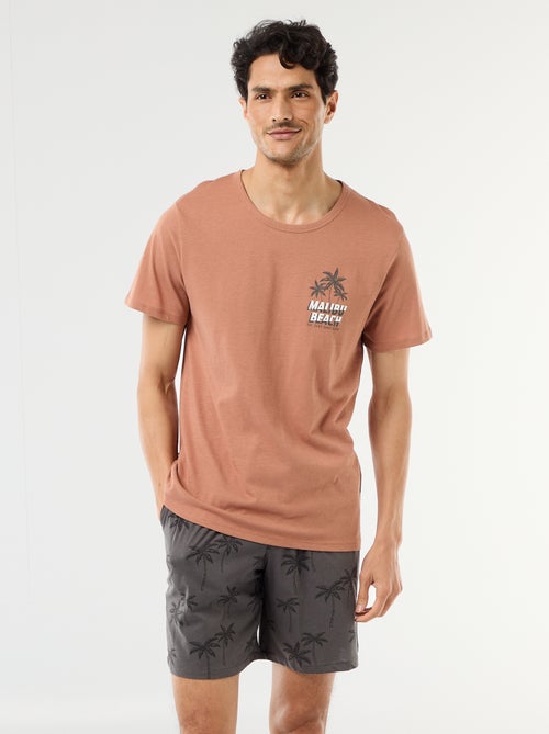 2-delige korte pyjamaset - T-shirt + short - Kiabi