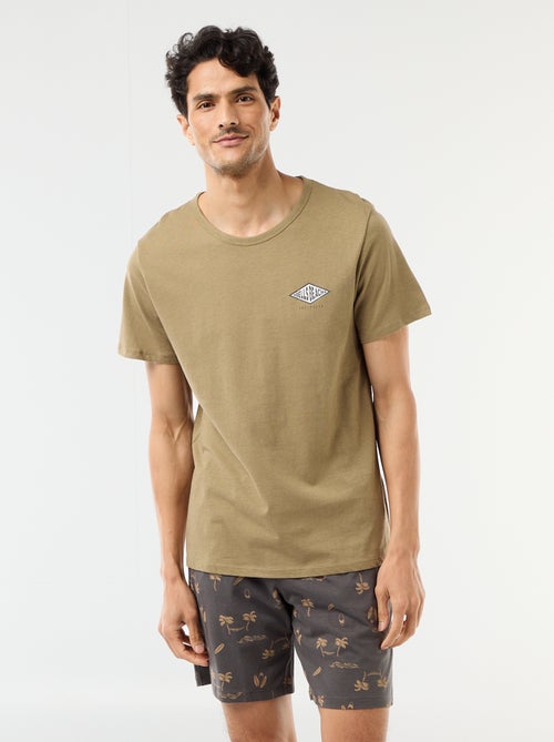 2-delige korte pyjamaset - T-shirt + short - Kiabi