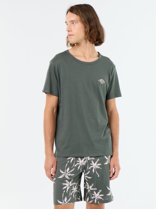 2-delige korte pyjamaset - T-shirt + short - Kiabi 2-delige korte pyjamaset - T-shirt + short - Kiabi