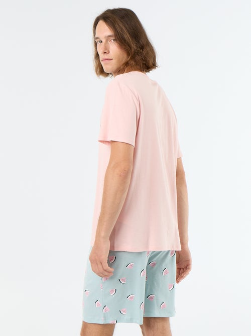 2-delige korte pyjamaset - T-shirt + short - Kiabi 2-delige korte pyjamaset - T-shirt + short - Kiabi