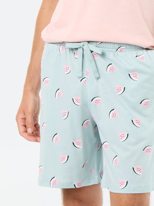 2-delige korte pyjamaset - T-shirt + short - Kiabi 2-delige korte pyjamaset - T-shirt + short - Kiabi