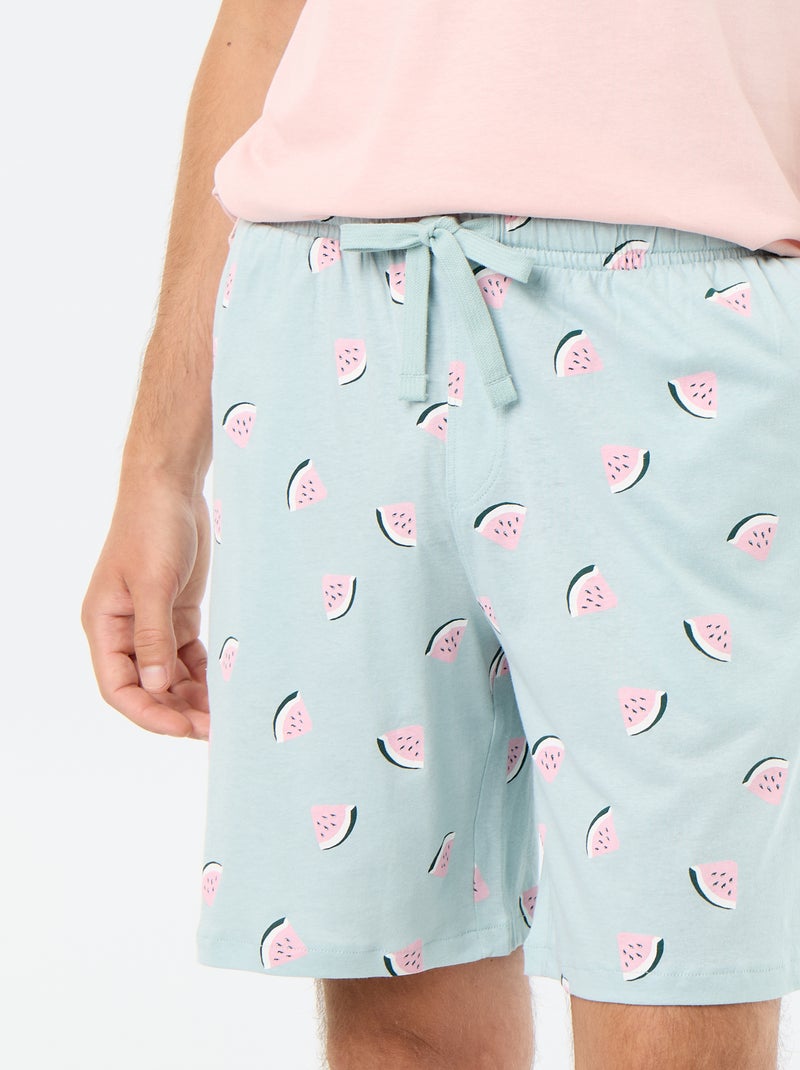 2-delige korte pyjamaset - T-shirt + short Rose - Kiabi