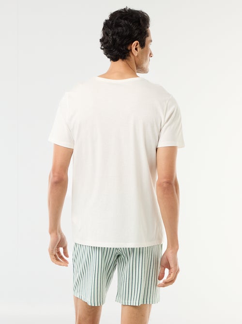 2-delige korte pyjamaset - T-shirt + short - Kiabi