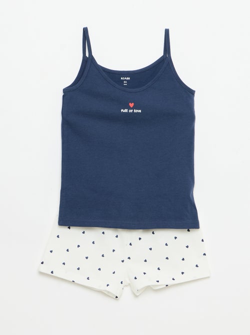 2-delige korte pyjamaset: débardeur en short - Kiabi