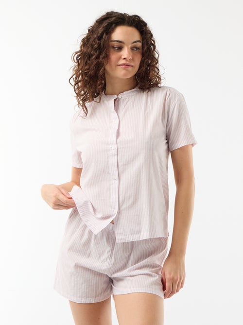 2-delige korte pyjamaset met print - Kiabi