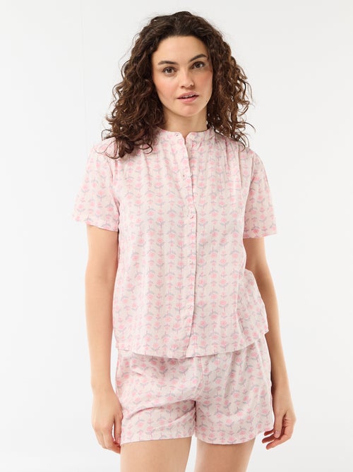 2-delige korte pyjamaset met print - Kiabi