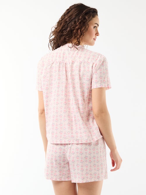 2-delige korte pyjamaset met print - Kiabi