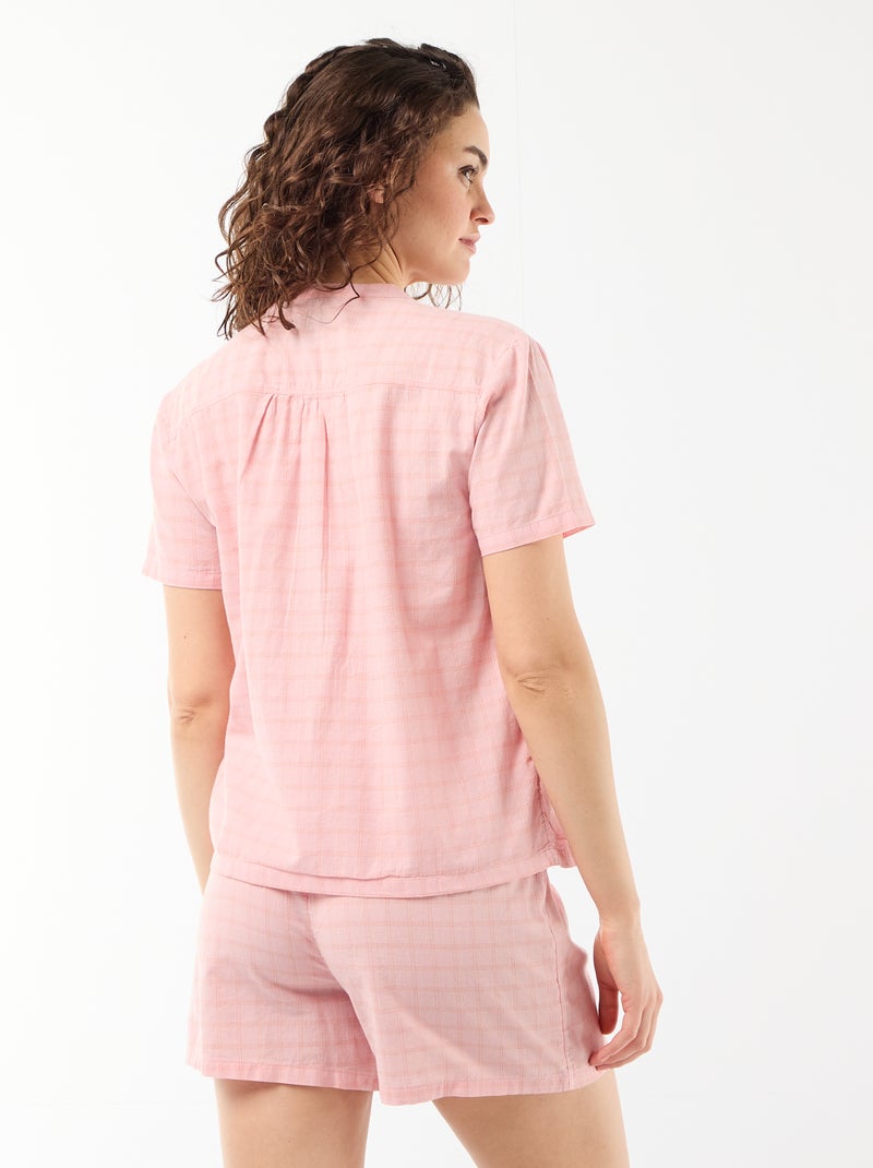 2-delige korte pyjamaset met print Rose - Kiabi