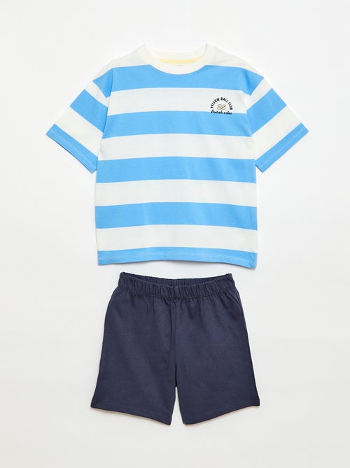 2-delige korte pyjamaset met T-shirt en short - Kiabi