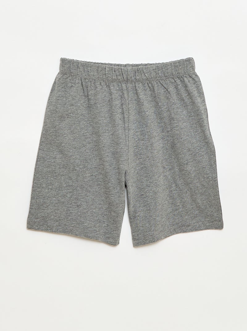 2-delige korte pyjamaset met T-shirt en short Oranje - Kiabi