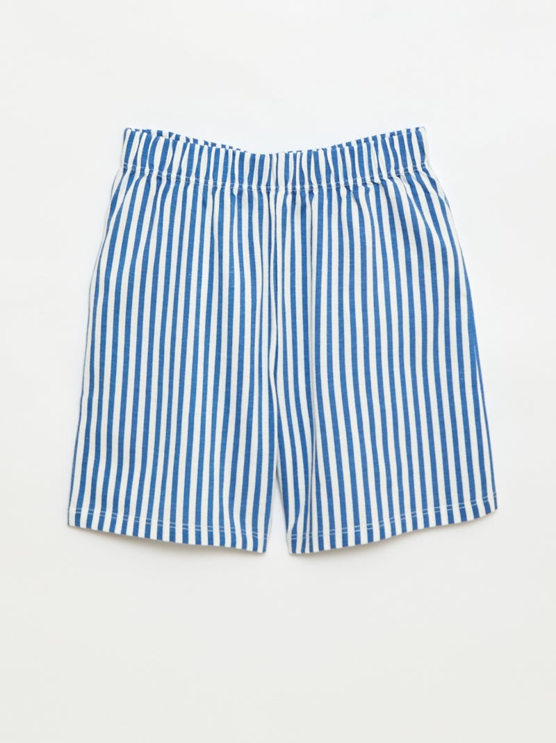 2-delige korte pyjamaset met T-shirt en short Wit - Kiabi