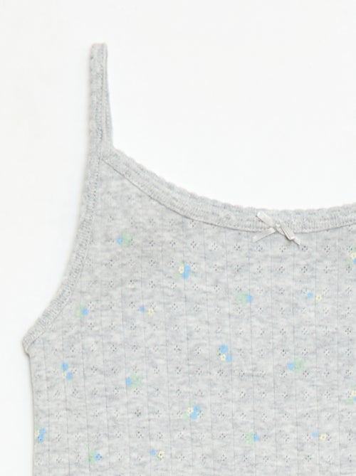 2-delige korte pyjamaset met topje en short met print - Kiabi