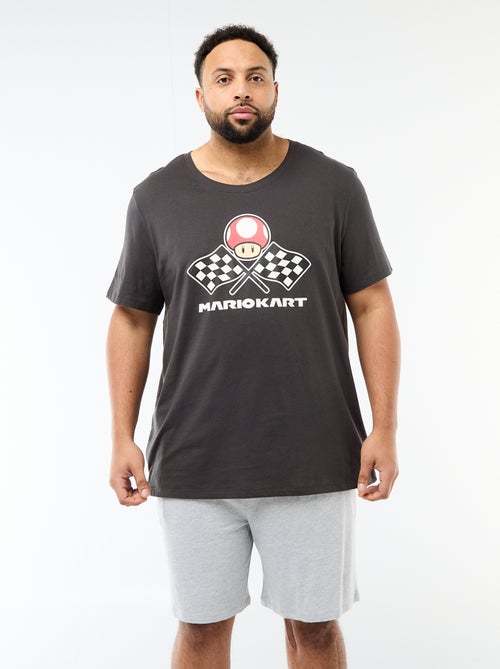 2-delige korte pyjamaset 'Nintendo' 'Mario kart' 'Toad' - Kiabi