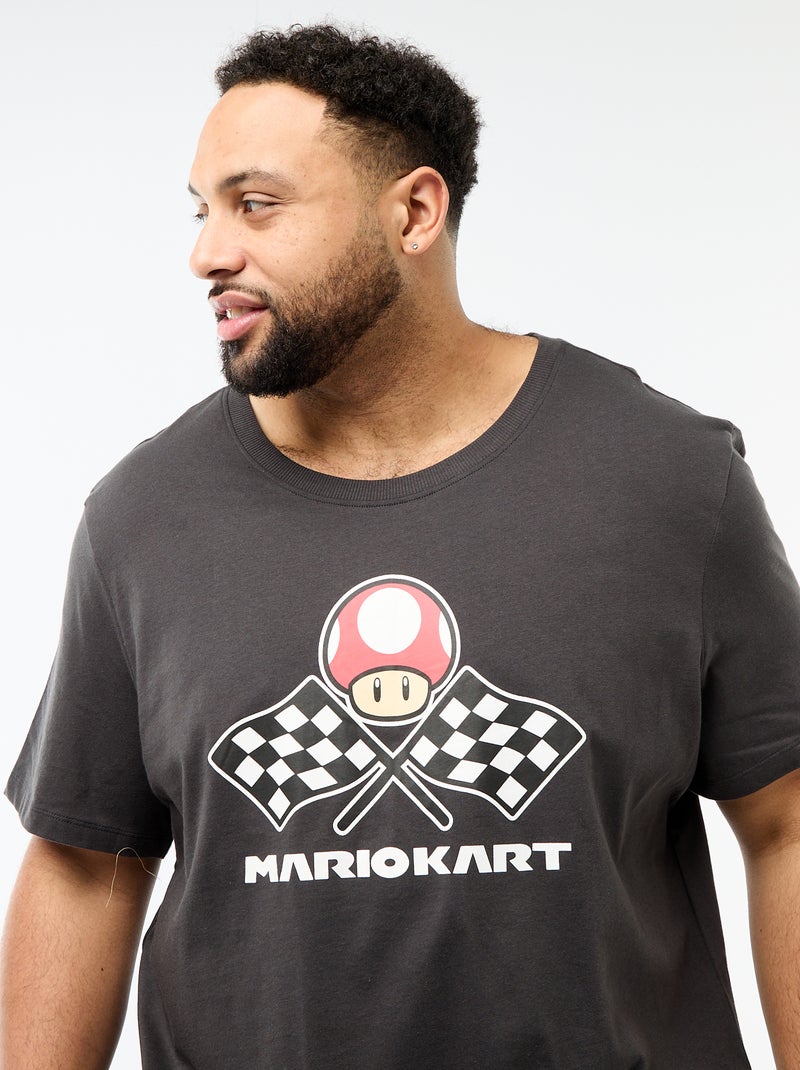 2-delige korte pyjamaset 'Nintendo' 'Mario kart' 'Toad' Zwart - Kiabi