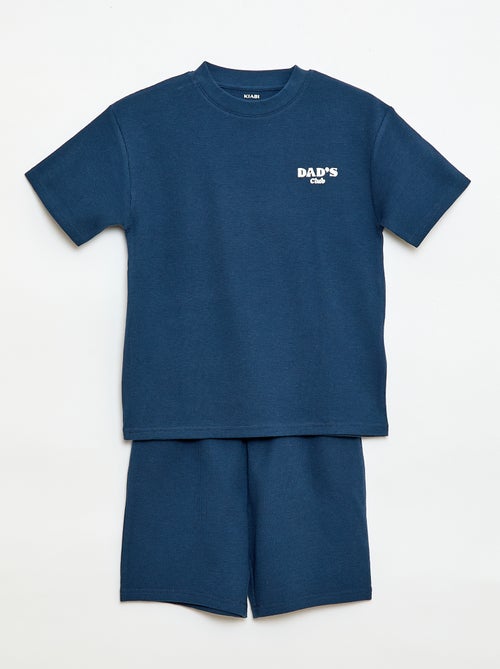 2-delige korte pyjamaset short + T-shirt - Kiabi