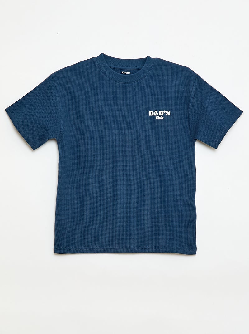 2-delige korte pyjamaset short + T-shirt Blauw - Kiabi