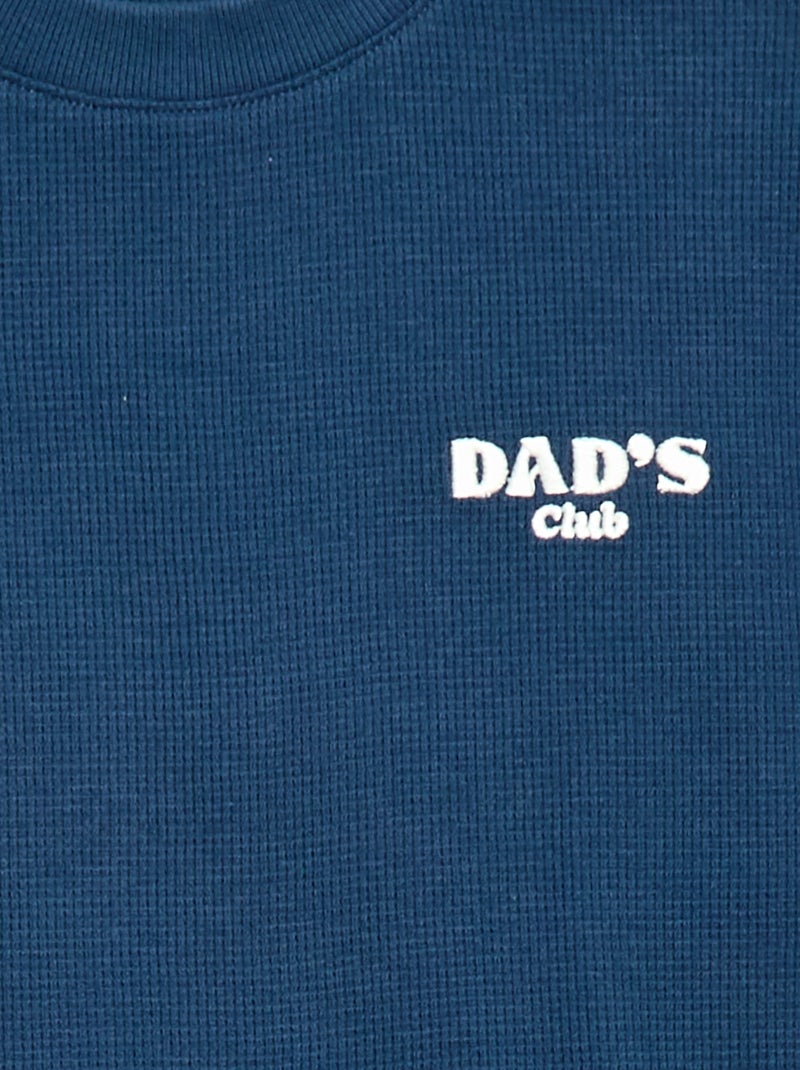 2-delige korte pyjamaset short + T-shirt Blauw - Kiabi