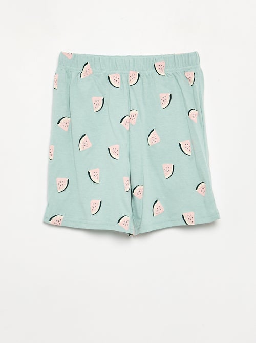 2-delige korte pyjamaset short + T-shirt - Kiabi