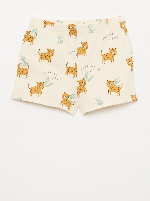 2-delige korte pyjamaset T-shirt + short - Kiabi