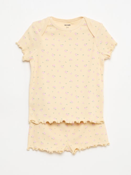2-delige korte pyjamaset T-shirt + short - Kiabi