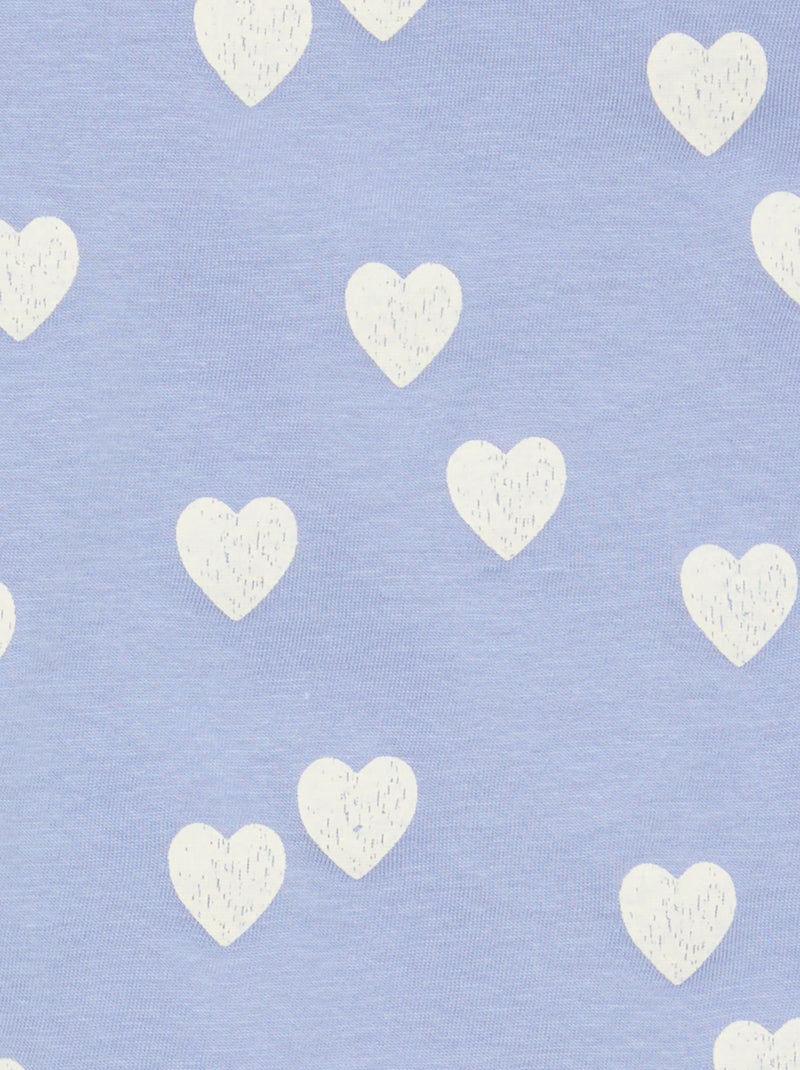 2-delige korte pyjamaset T-shirt + short Blauw - Kiabi