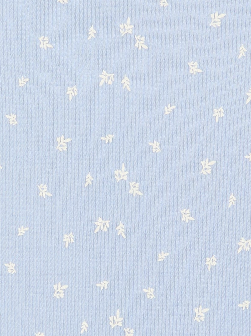 2-delige korte pyjamaset T-shirt + short Blauw - Kiabi