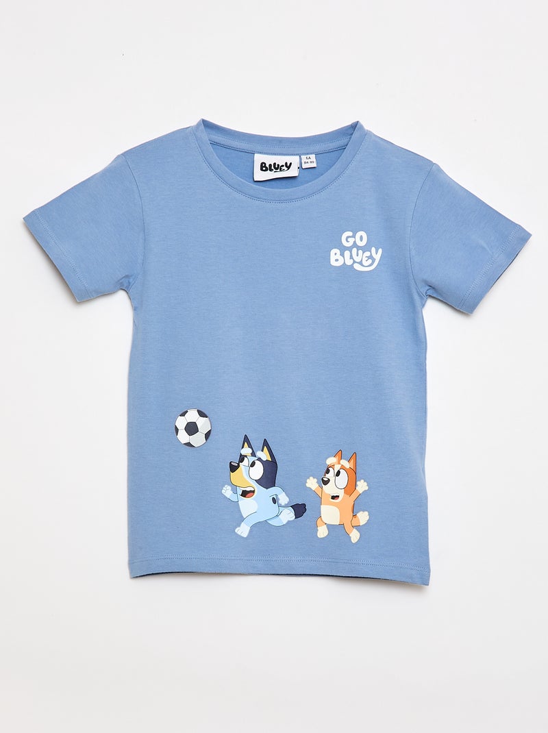 2-delige korte pyjamaset T-shirt + short 'Bluey' Blauw - Kiabi