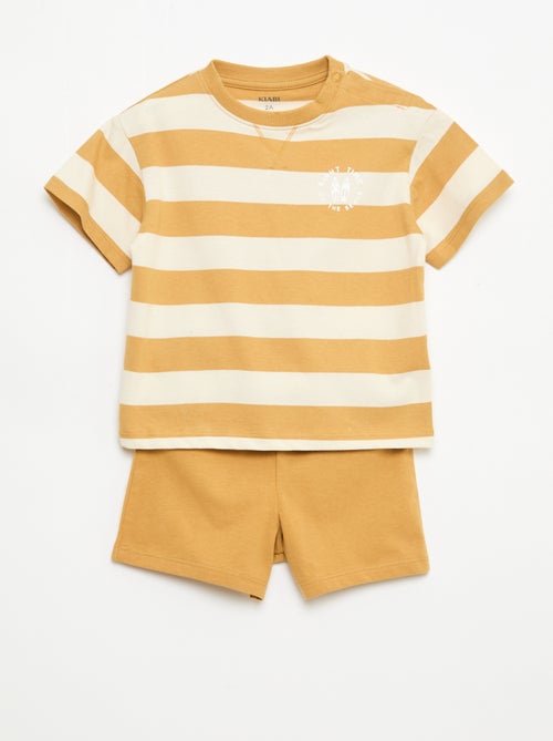 2-delige korte pyjamaset T-shirt + short - Kiabi