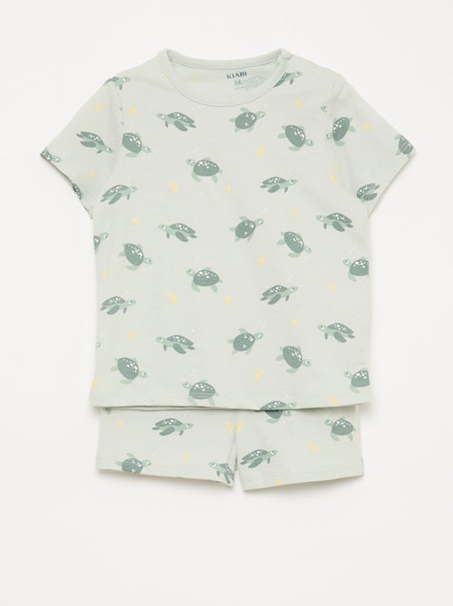 2-delige korte pyjamaset T-shirt + short - Kiabi