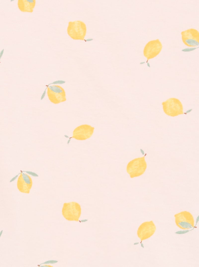 2-delige korte pyjamaset T-shirt + short Rose - Kiabi