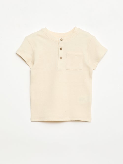 2-delige korte pyjamaset van ribtricot - Kiabi