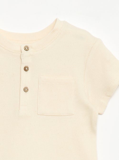 2-delige korte pyjamaset van ribtricot - Kiabi