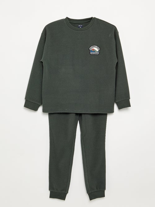 2-delige lange gewafelde pyjamaset - Kiabi 2-delige lange gewafelde pyjamaset - Kiabi